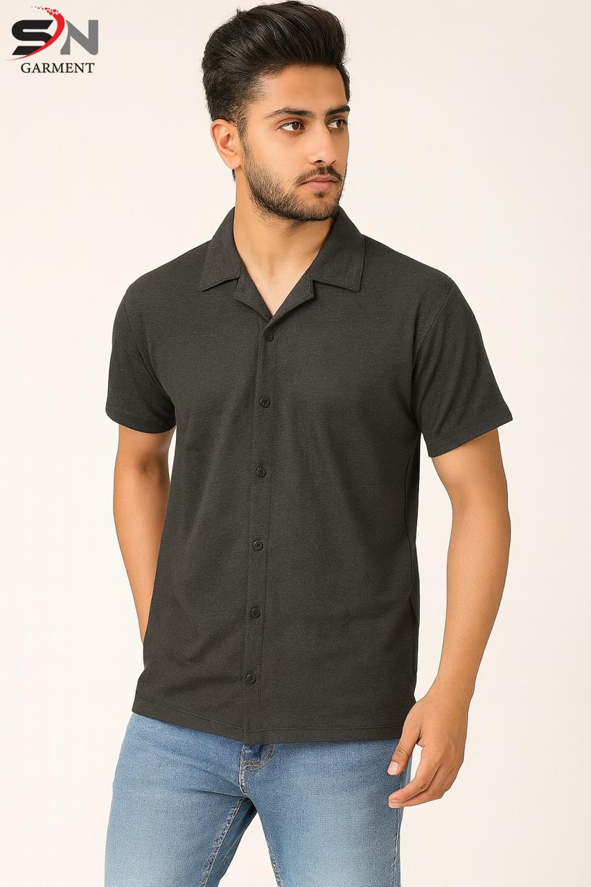 Coat Collar Button Shirt - Turnout