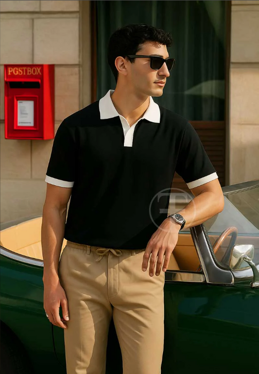 Mafia Coat Collar Polo - Turnout