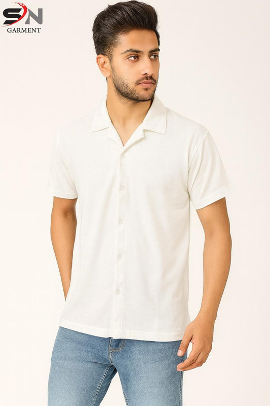 Coat Collar Button  Shirt - Turnout